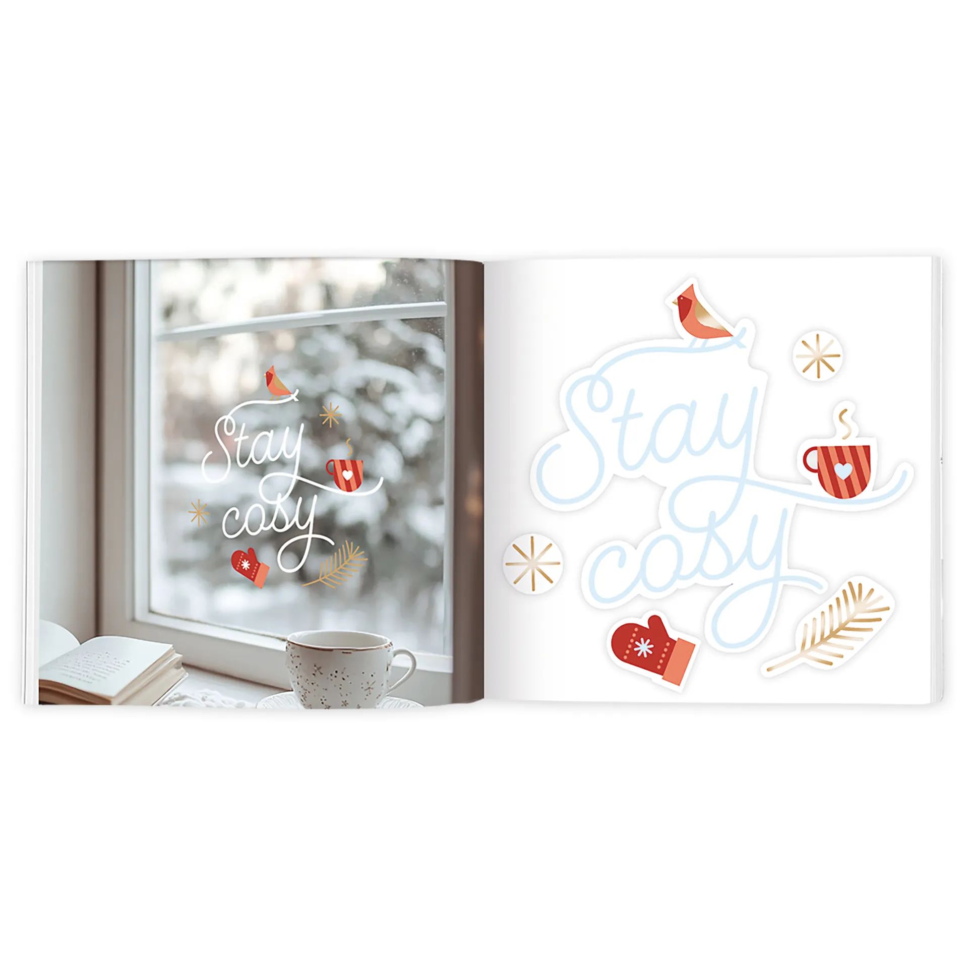 Fenstersticker "Winterwunder", 60 Stück