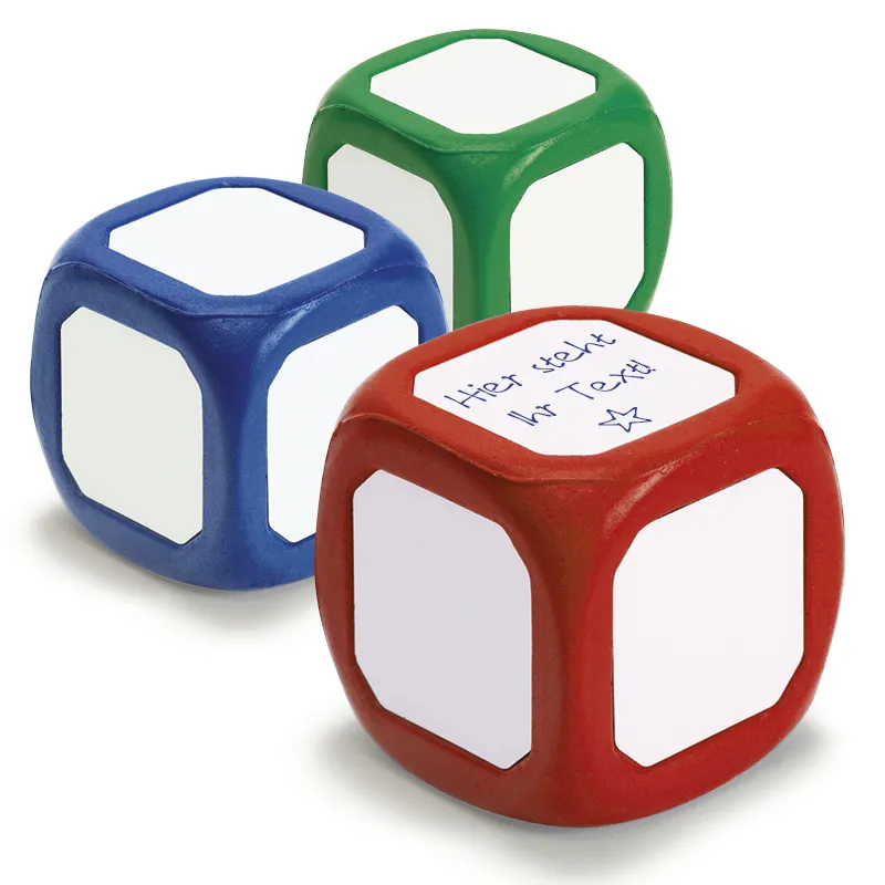 Blanko-Würfel mit weißen Flächen, 5,5 cm