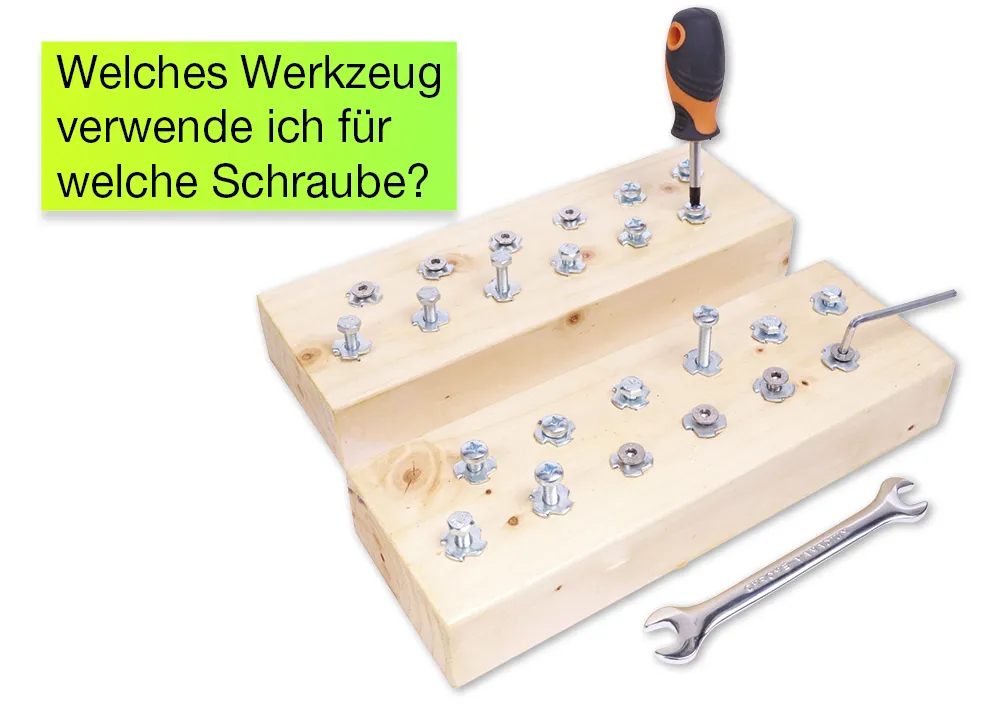 Schraubblock-Set "Was passt?", 32-tlg.