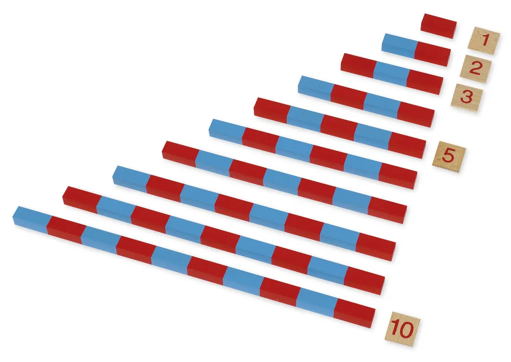 TimeTEX Kleine Numerische Stangen "Montessori Premium"