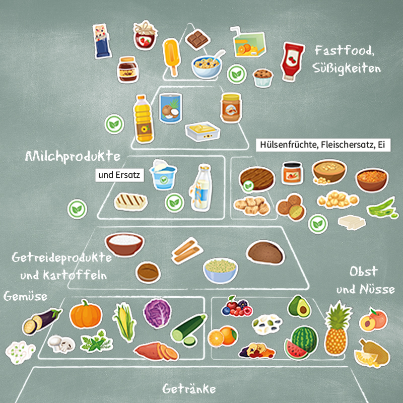 Vegetarische & vegane Ernährung, magnetisch, 57-tlg.