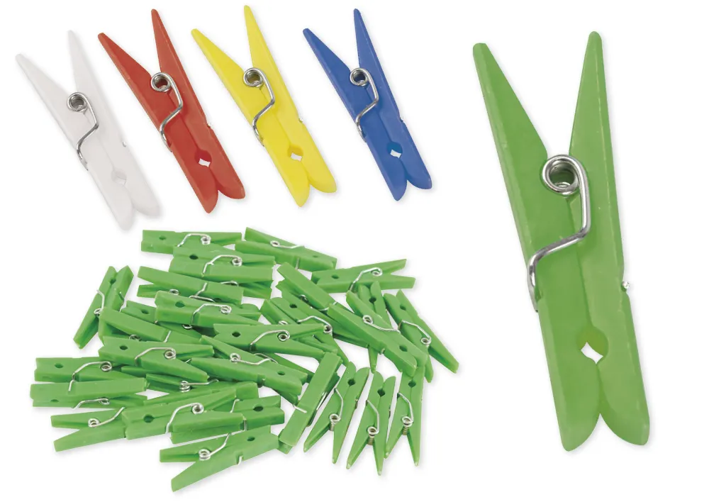 Kunststoff-Klammern 35 mm (für Markierungen), 50 Stück