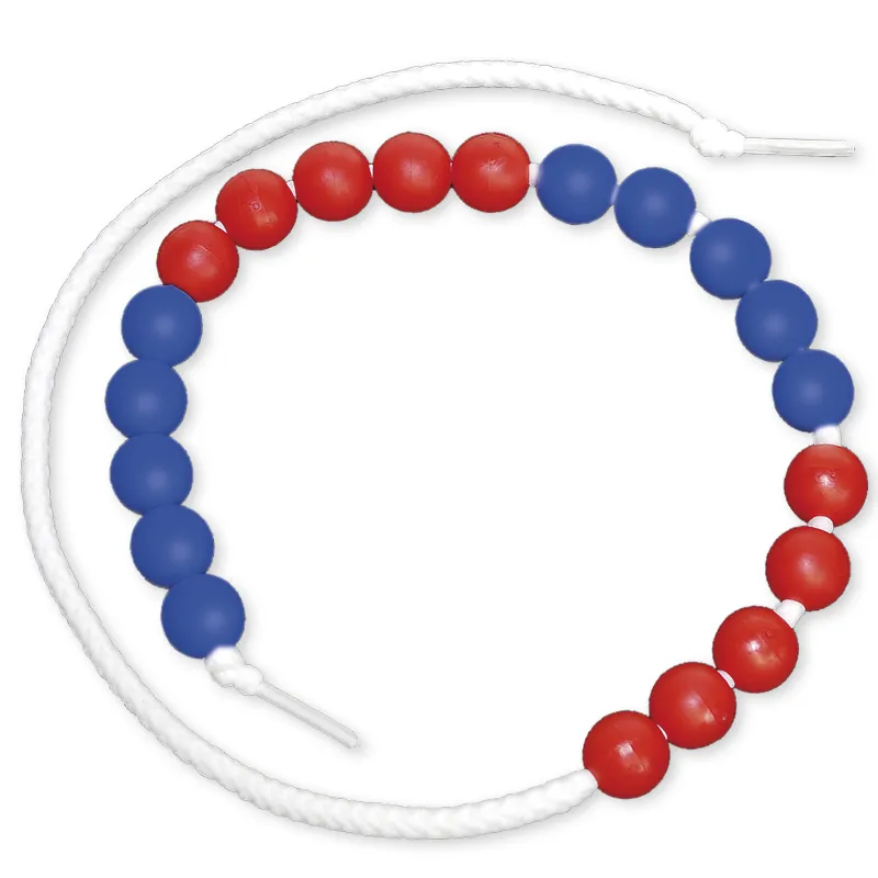 Rechenkette bis 20, rot/blau, 5er Schritte