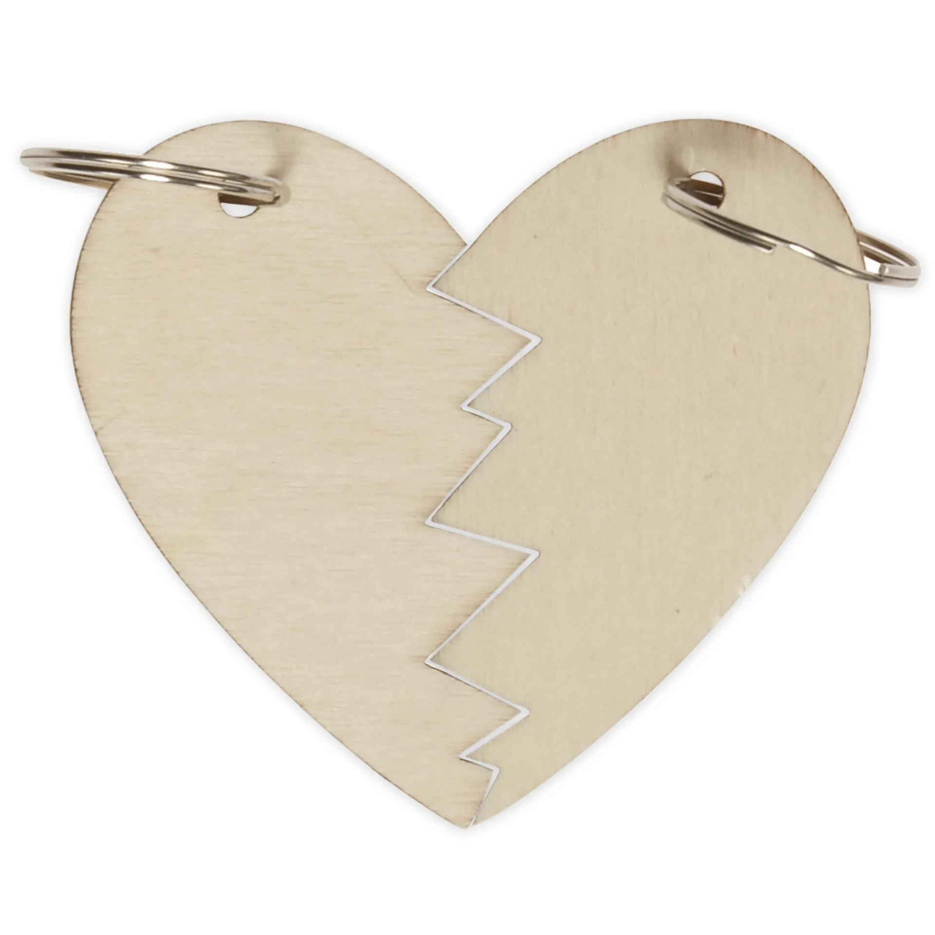 Schlüsselanhänger "Geteiltes Herz", 12 Stück