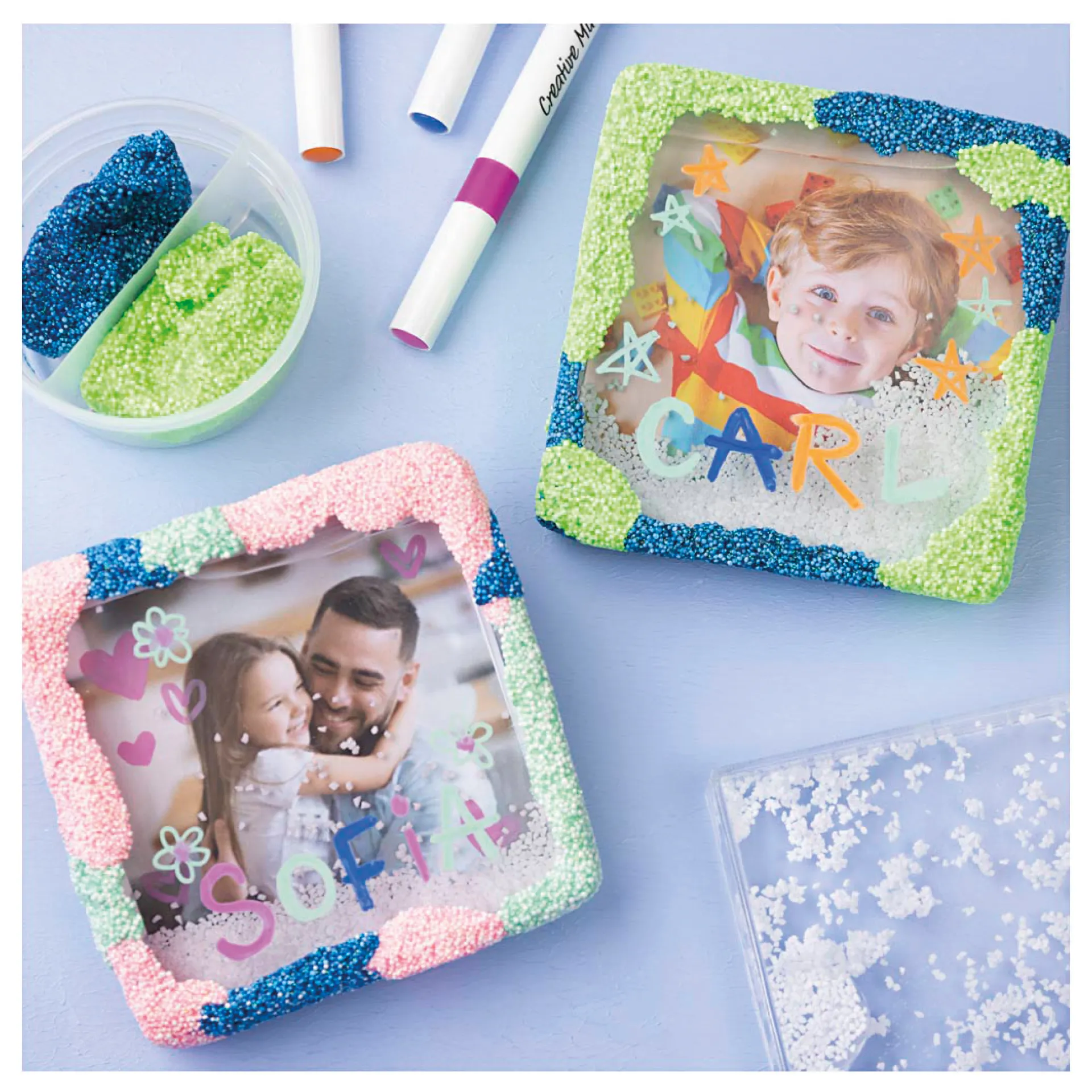 Schüttelrahmen aus Kunststoff, 10,5 x 10,5 cm