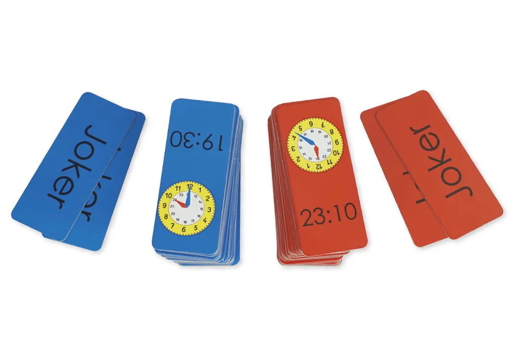 Uhrzeiten-Domino XL 1-24 Uhr, 60-tlg.