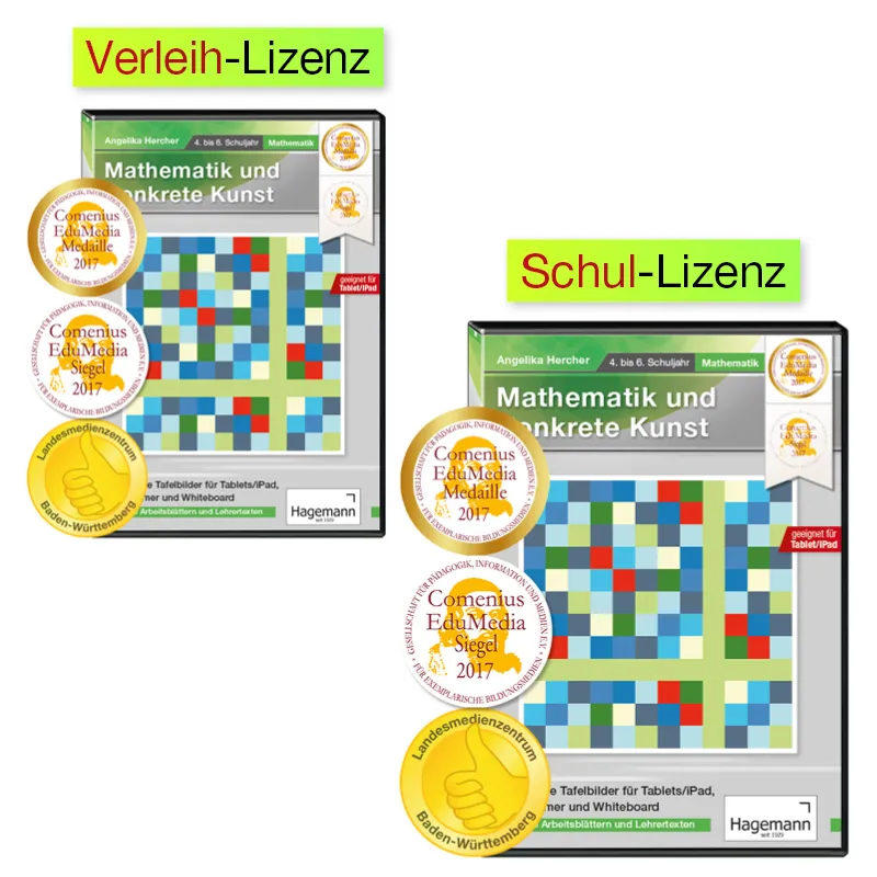 Interaktive Tafelbilder Mathematik und konkrete Kunst (tabletfähig)