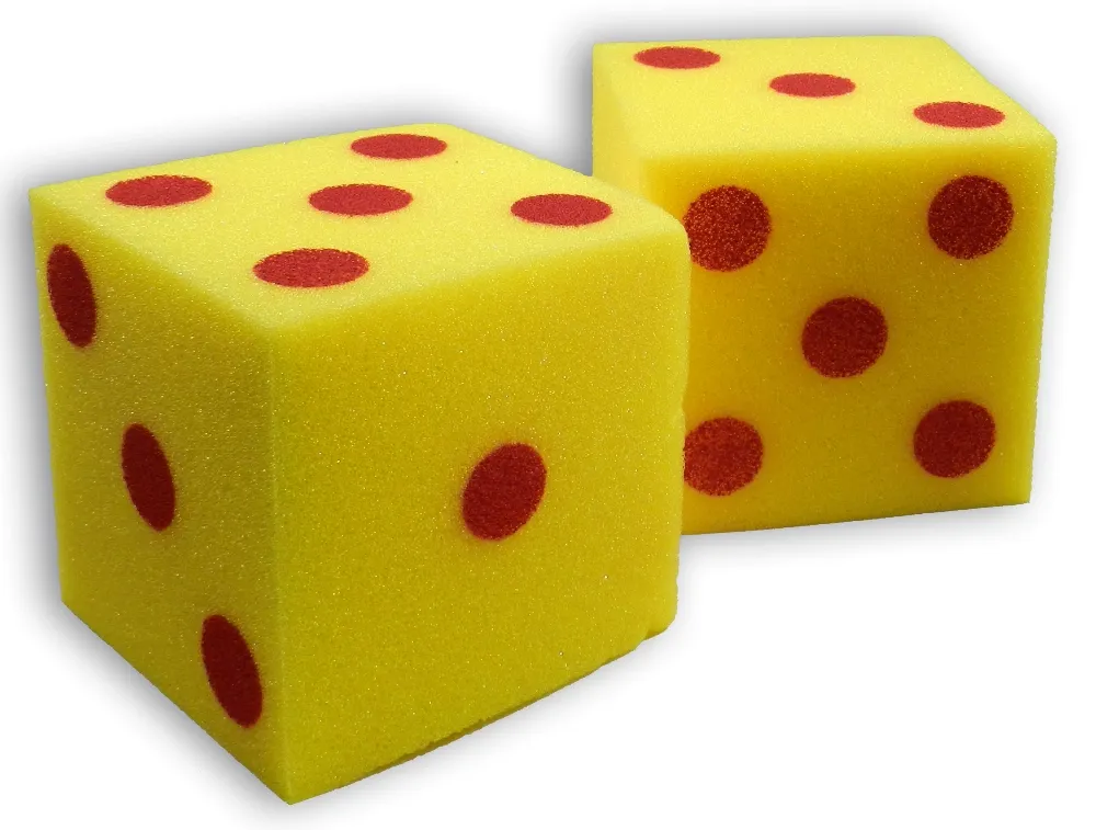 Maxi-Flüster-Würfel 2-tlg., 13 cm