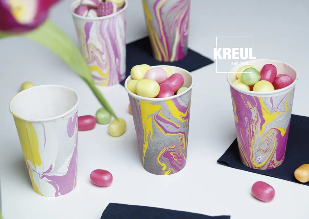 Set KREUL Magic Marble Marmorier-Farben à 20 ml, 6-tlg.