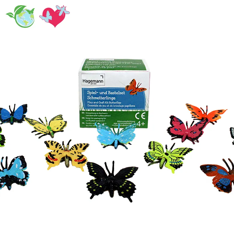 Hagemann Spiel- und Bastelset Schmetterlinge, 12-teilig