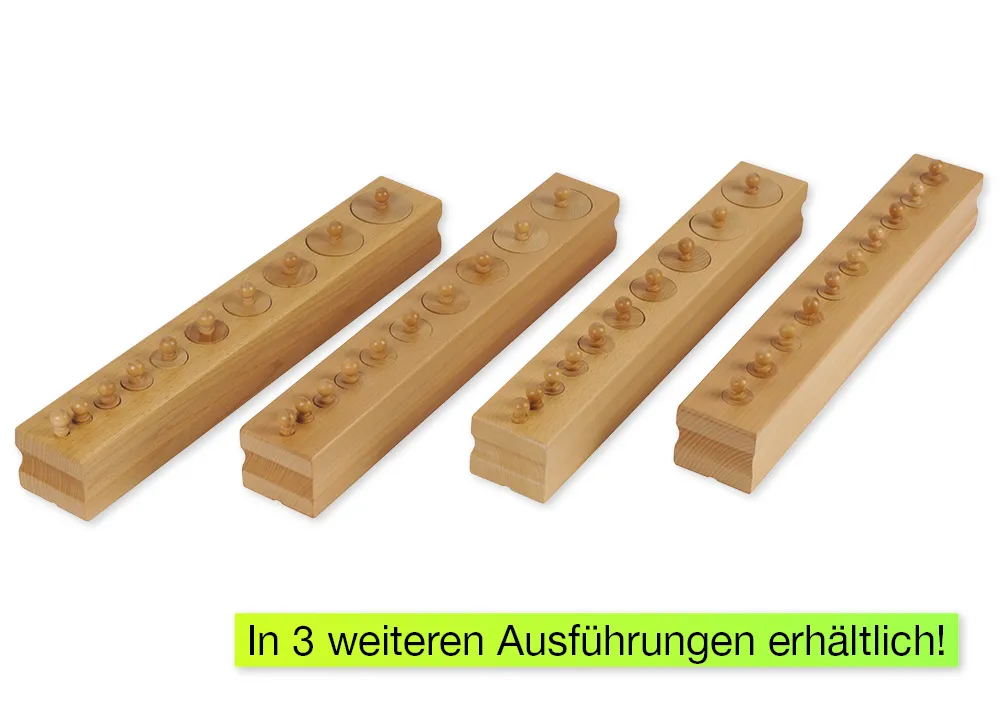 TimeTEX Block mit Zylindern 2 "Montessori Premium"
