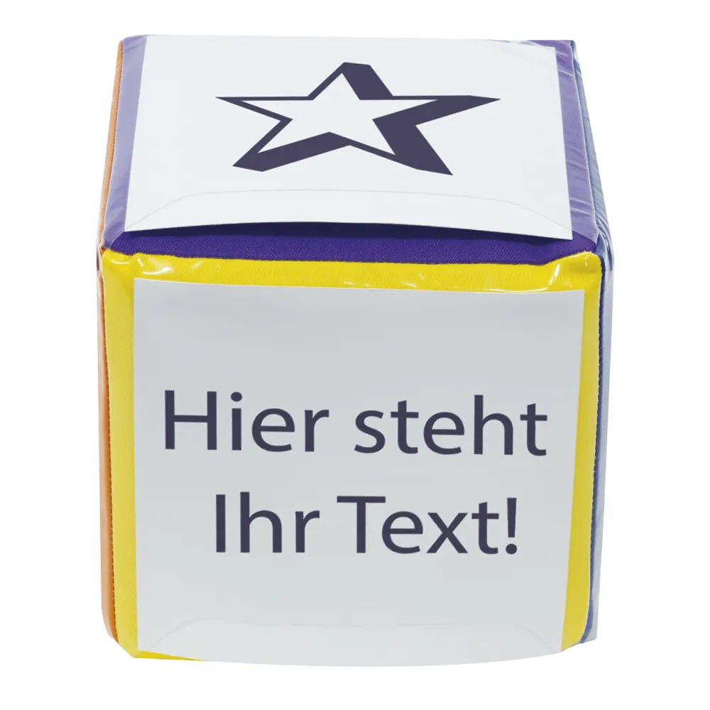 Blanko-Würfel mit Einstecktaschen 10 cm