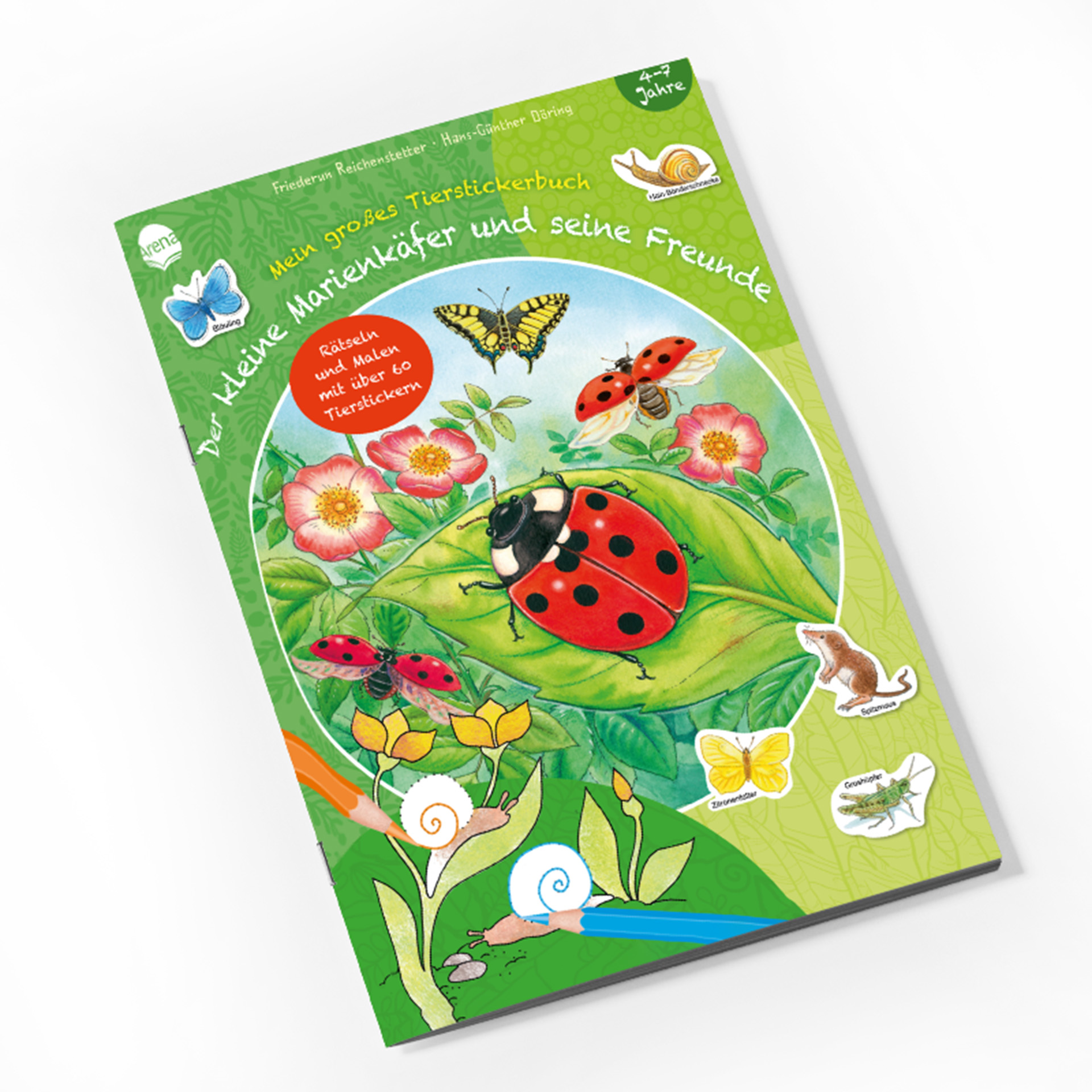 Mein großes Tierstickerbuch – Der kleine Marienkäfer und seine Freunde