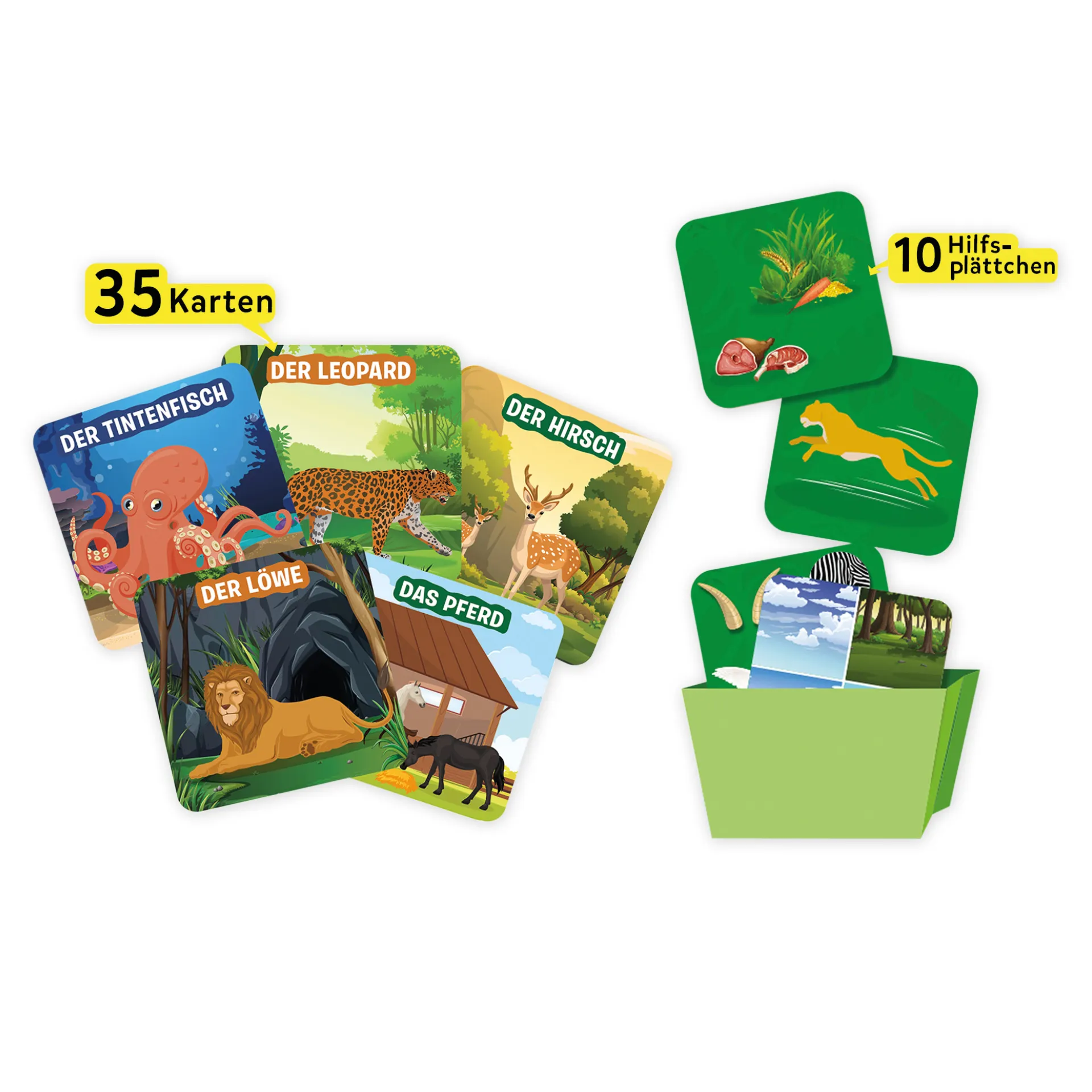 Lernspiel "Tierreich - 10x darfst Du raten Junior", 46-tlg.