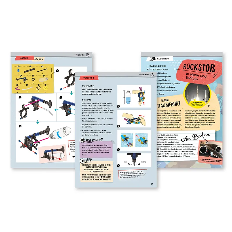 Experimentierkasten Wasserkraft und Druckluft