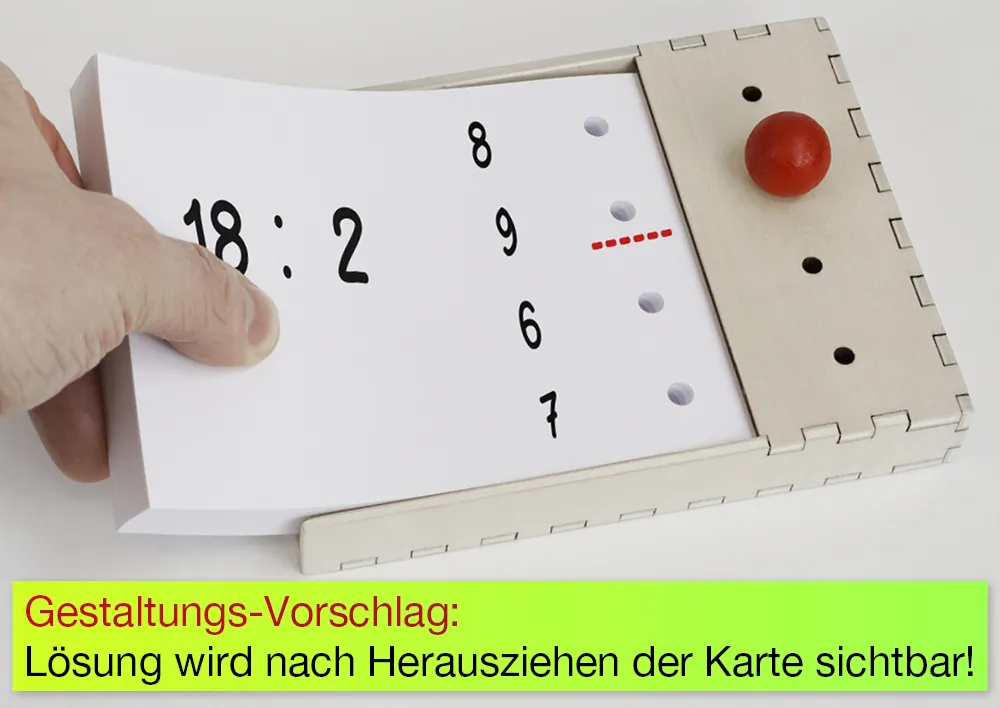 Holzcomputer fertig verleimt, mit Holzstift