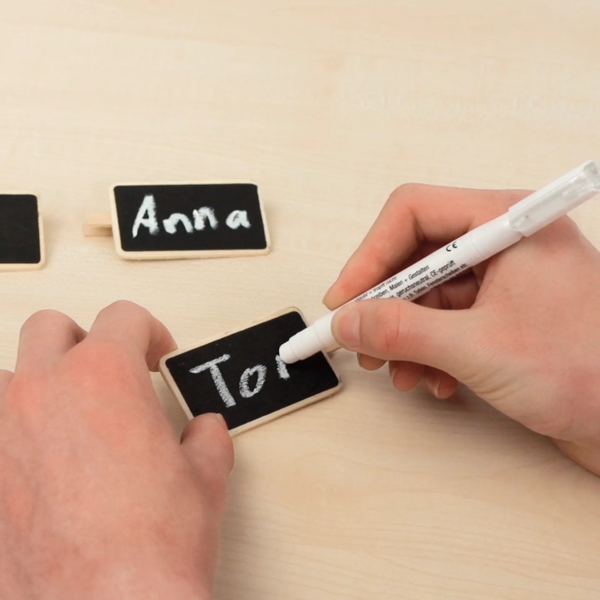 Set Tafel-Klammern, 6-tlg., 50 x 22 mm