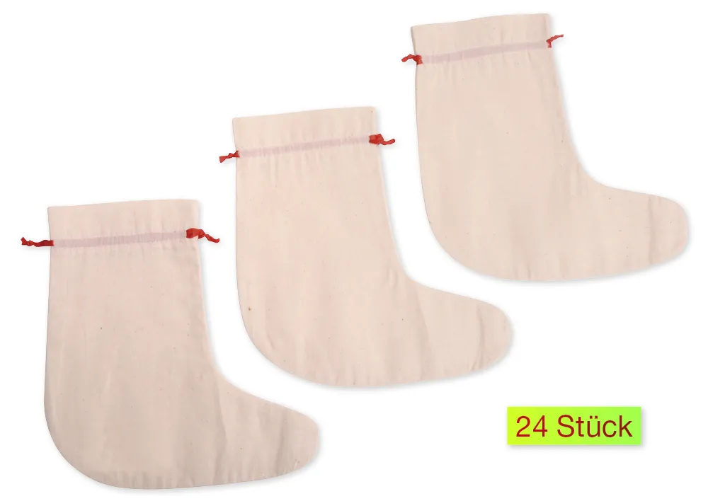Adventskalender-Stiefel (24 Stück)