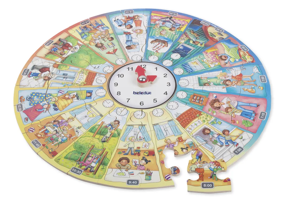 XXL-Lernpuzzle "Mein Tag", 51-tlg.