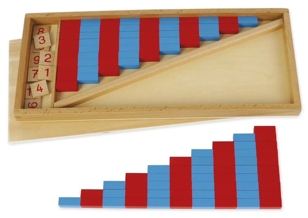 TimeTEX Kleine Numerische Stangen "Montessori Premium"