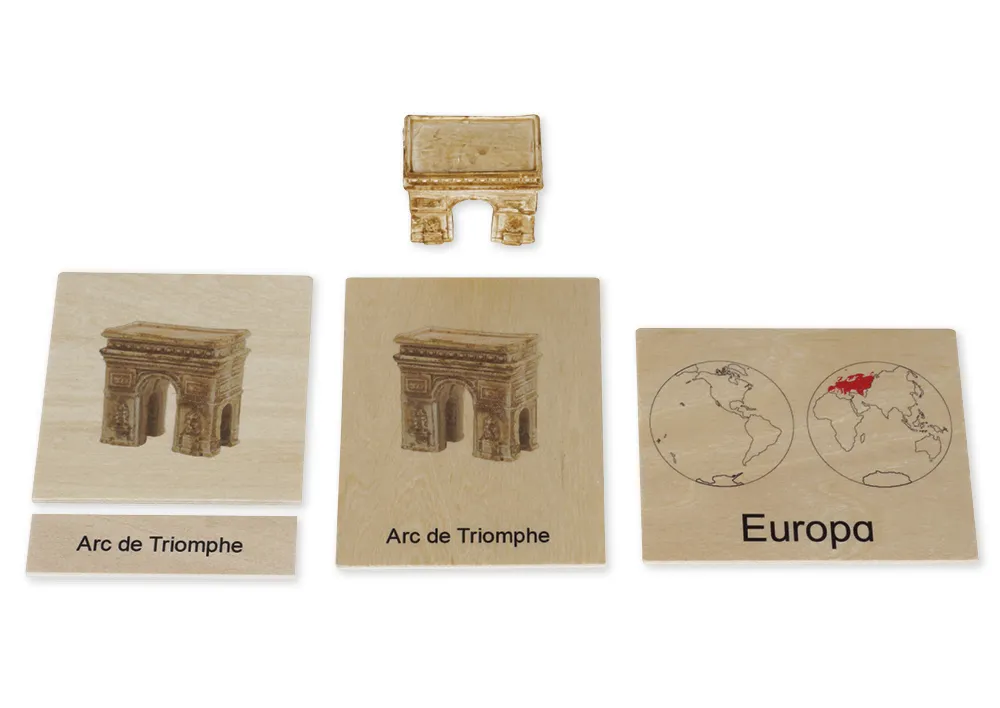 TimeTEX Wahrzeichen-Kontinent-Box "Montessori Premium"