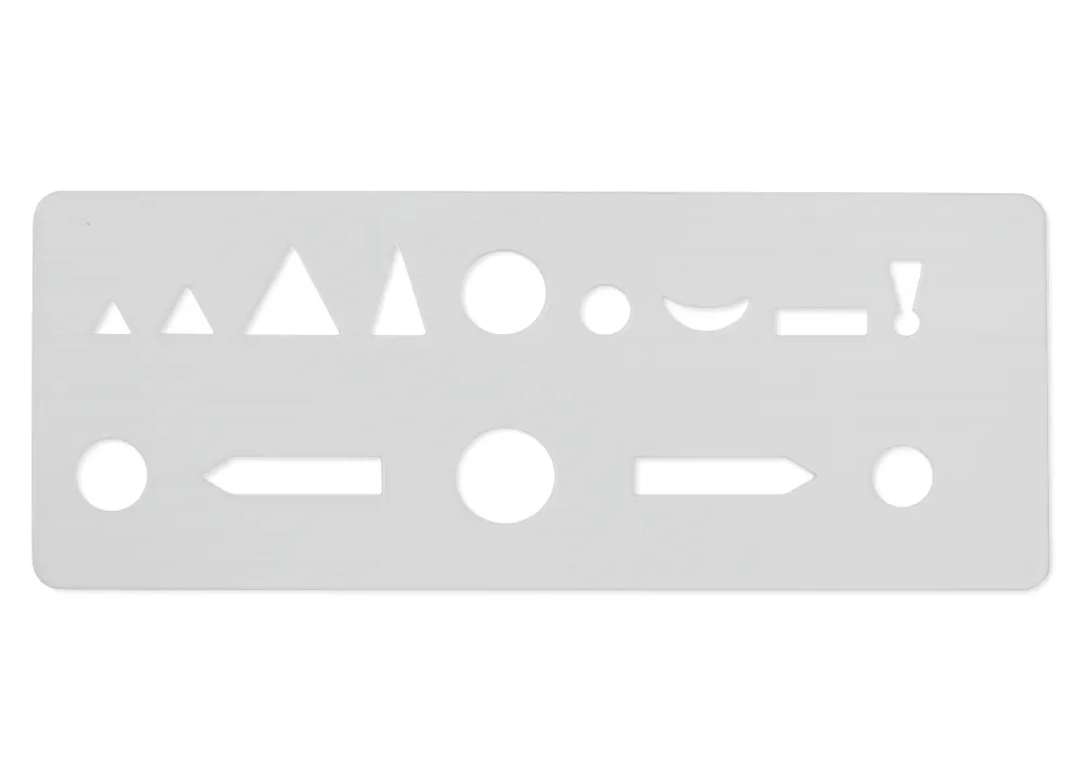 Wortarten-Schablone, ca. 175 x 70 mm, 1 mm Stärke "Montessori Premium"