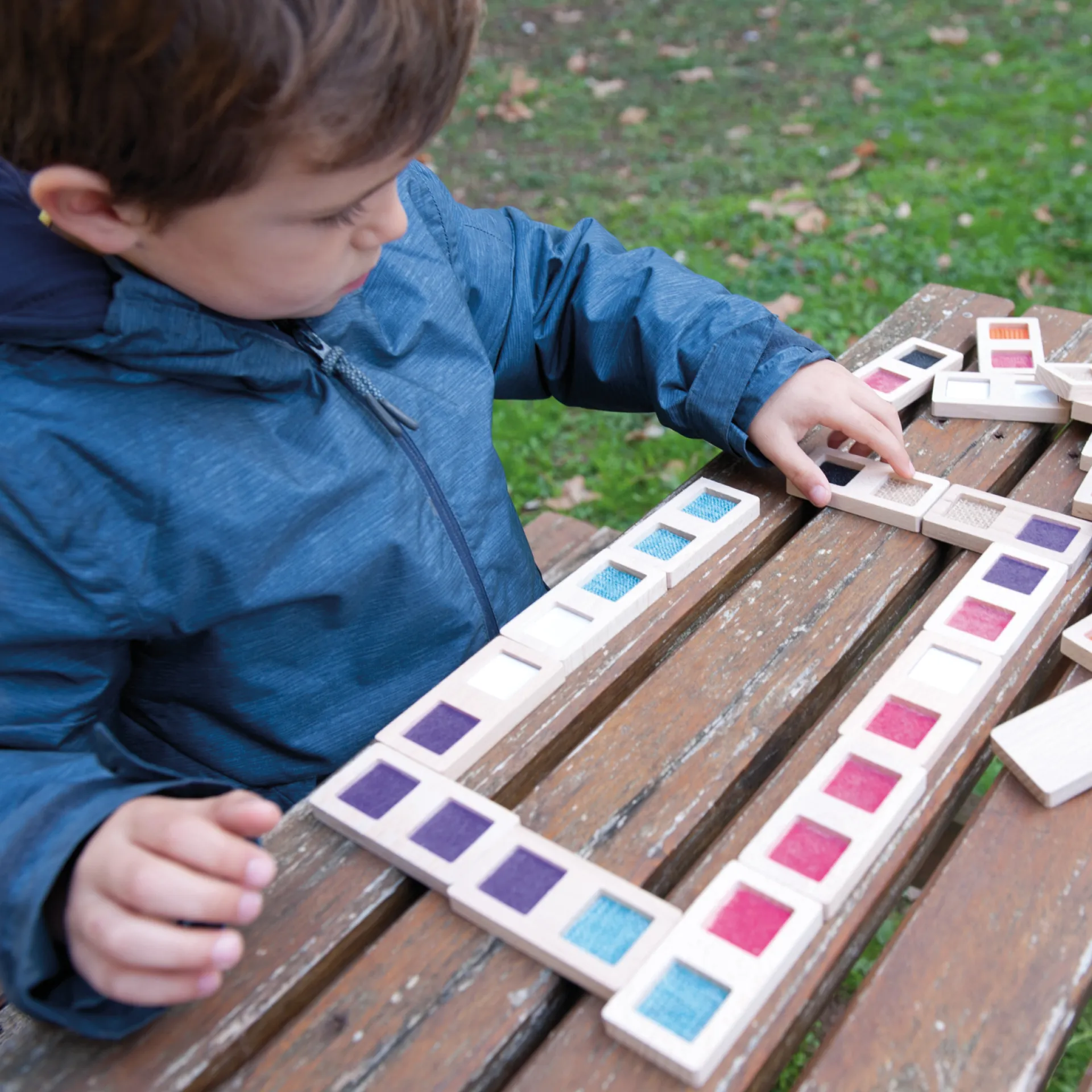 Tast-Domino "Textur", 29-tlg.