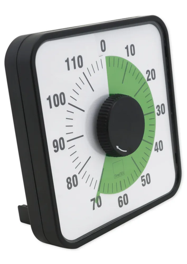 TimeTEX Zeitdauer-Uhr "Automatik" 120 Minuten, magnetisch, 19x19 cm