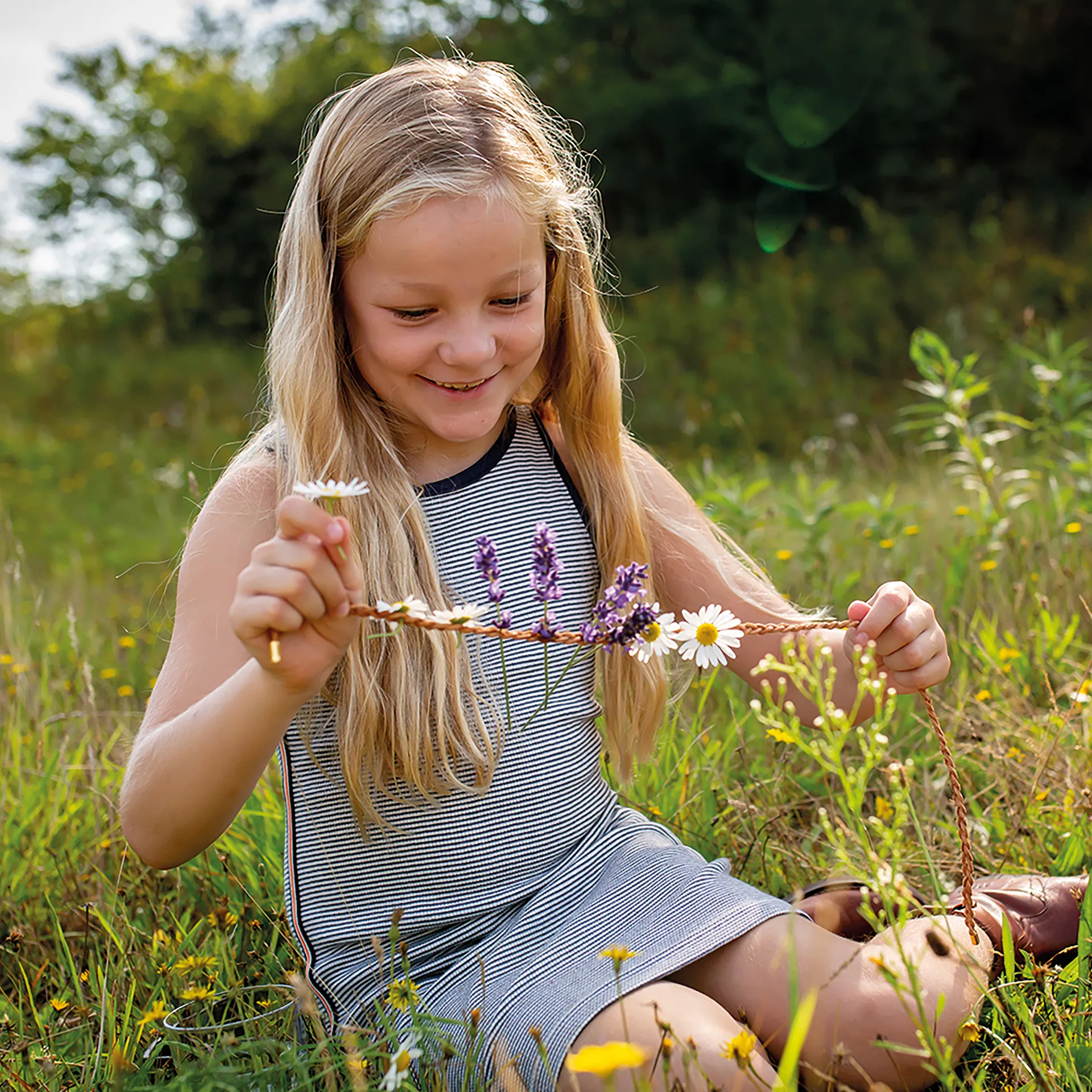 Blumenhalskette Bastelset 