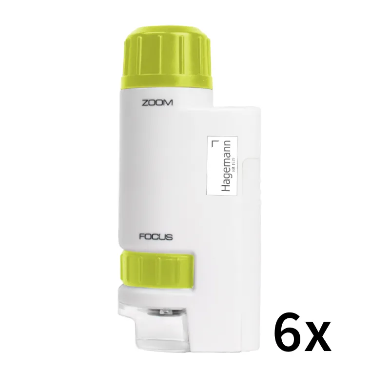 Gruppenset Hagemann Taschenmikroskop, kompakt (60-120-fach, 6 Stk.)