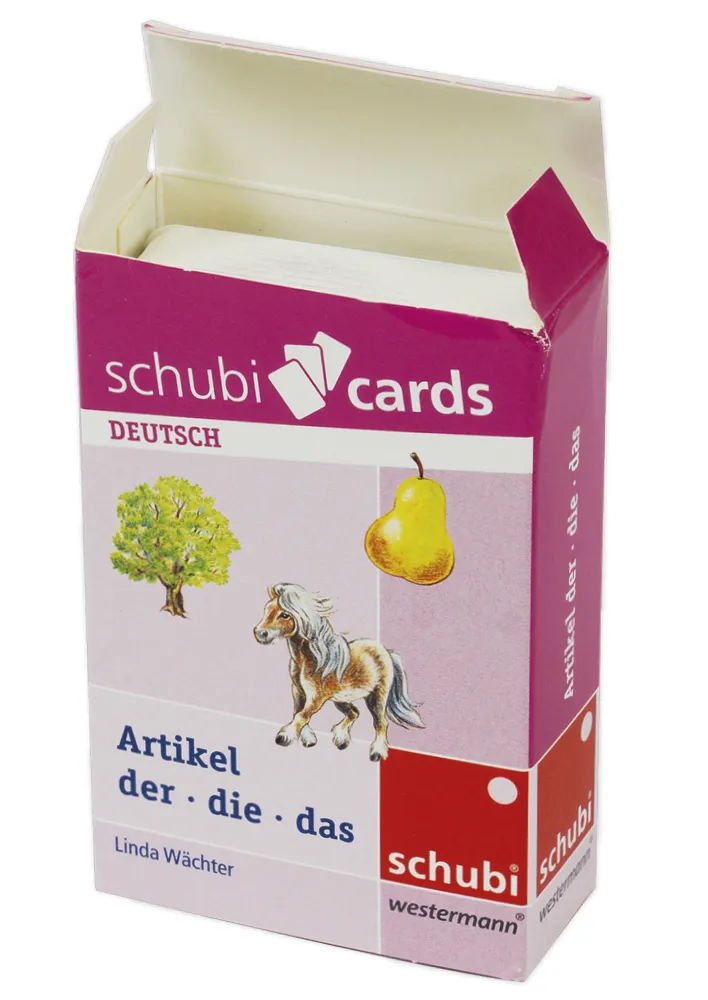 Schubicards Deutsch "Artikel der - die - das"