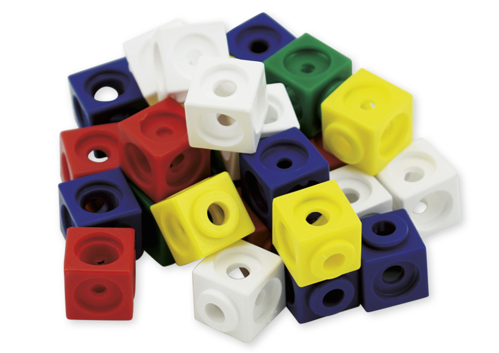 Set Steckwürfel, 1,7 cm, 100 Stück im Polybeutel