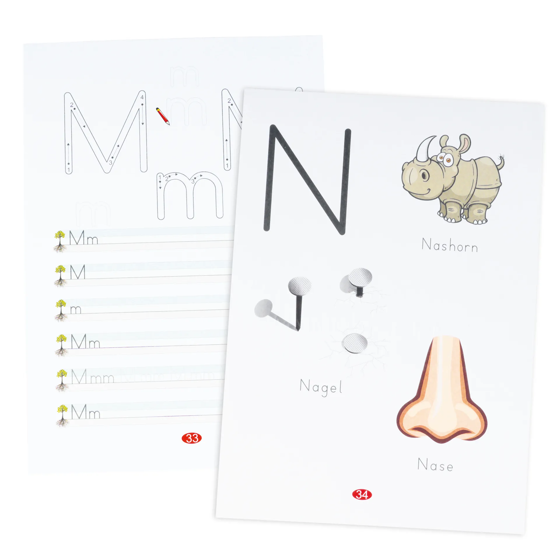 Set Schreiblern-Blattsammlung A4 "ABC", 156-tlg.