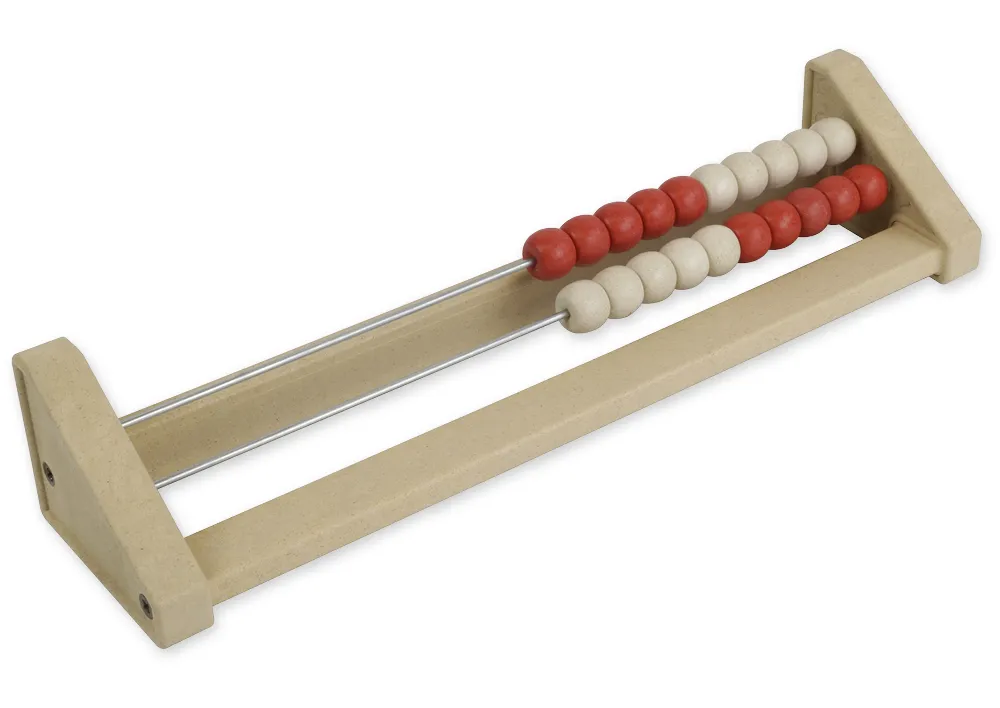 Rechenrahmen für 20-er Zahlenraum rot/weiß