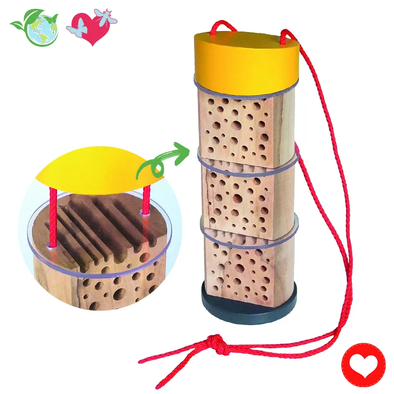 Insektenhotel mit Beobachtungsmöglichkeit