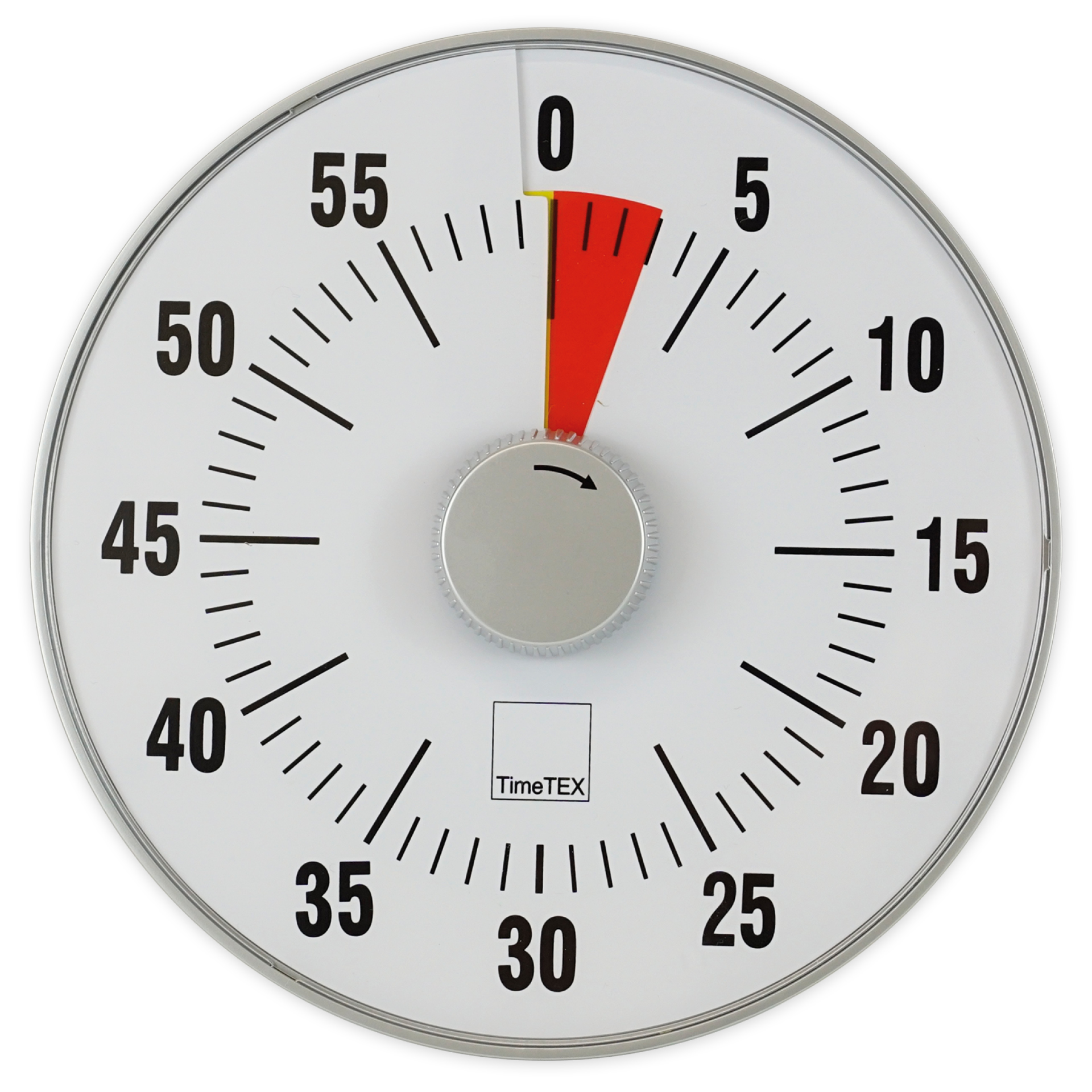 TimeTEX Zeitdauer-Uhr "lautlos" L, 19 cm ø mit Ampelscheibe