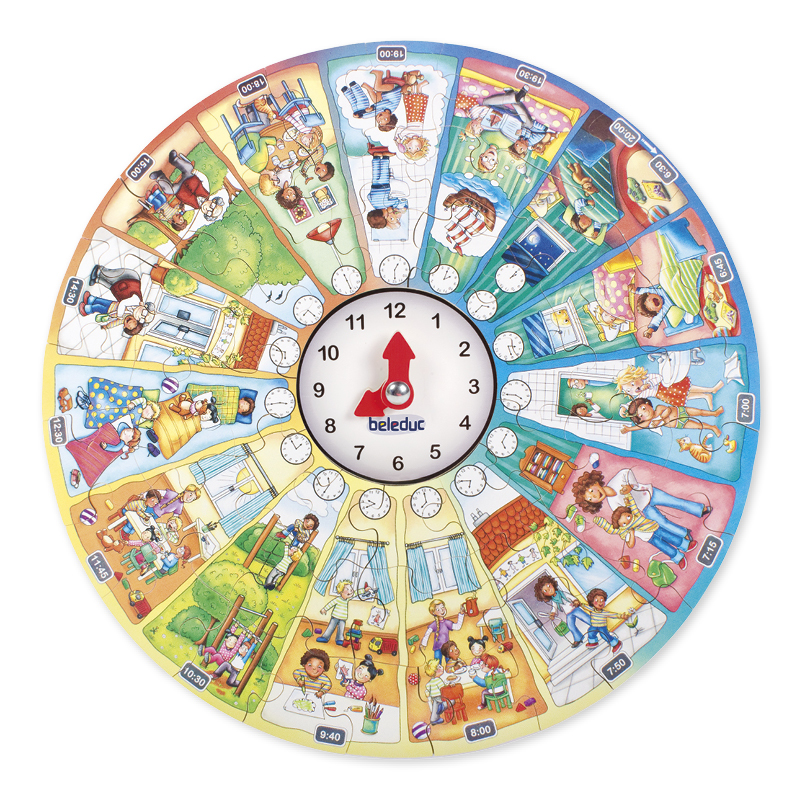 XXL-Lernpuzzle "Mein Tag", 51-tlg.