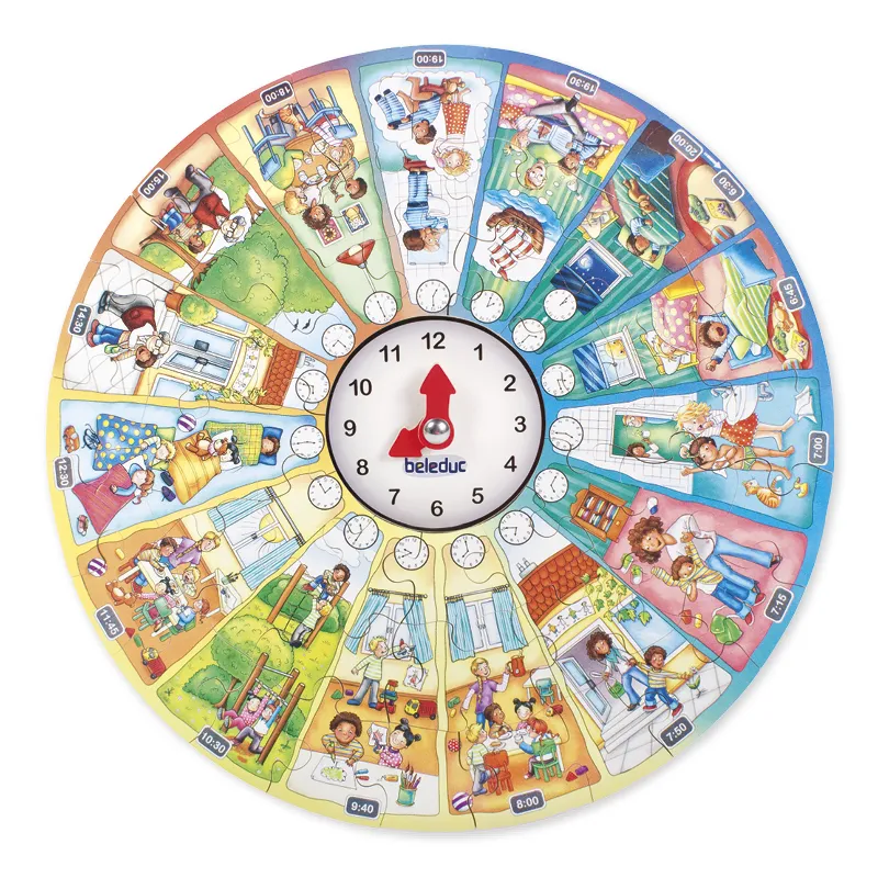 XXL-Lernpuzzle "Mein Tag", 51-tlg.