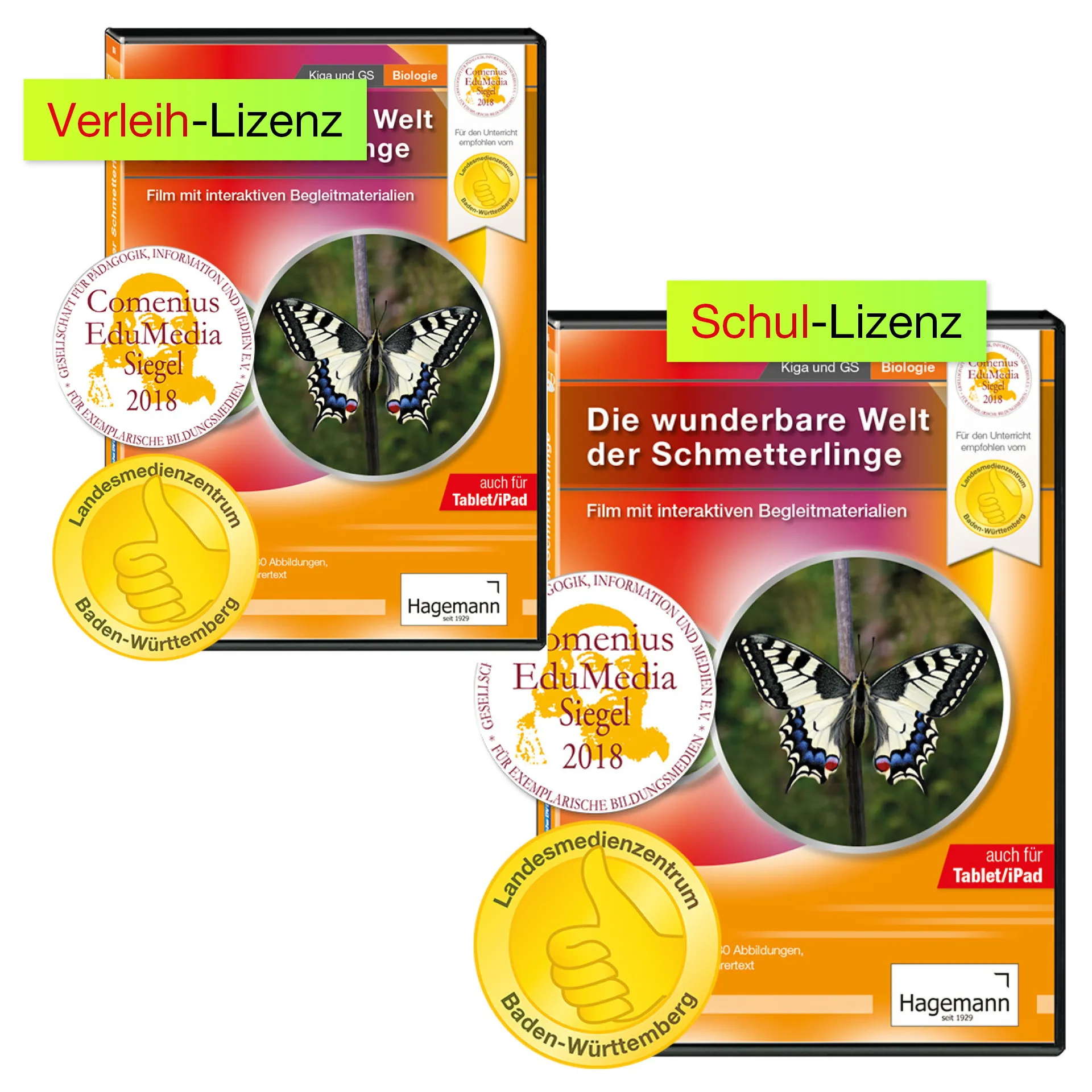 Didaktische DVD Die wunderbare Welt der Schmetterlinge (tabletfähig)