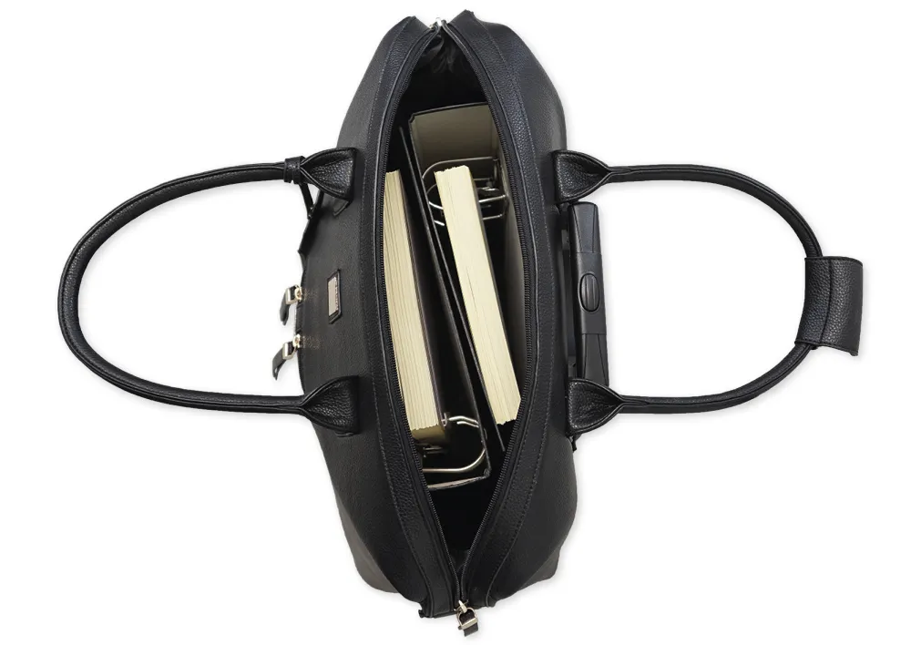 TimeTEX Handtaschen-Trolley "Bella", schwarz-gold