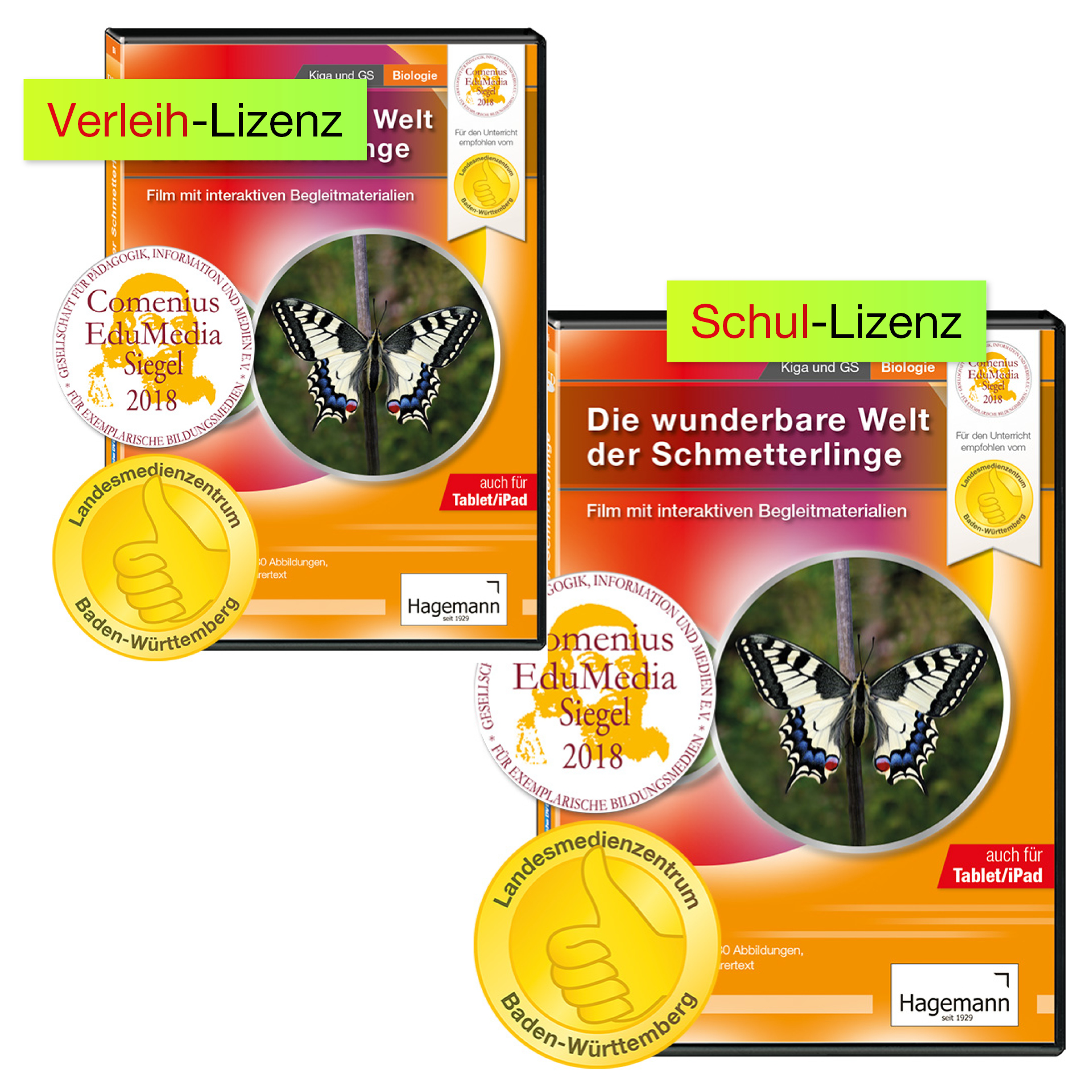 Didaktische DVD Die wunderbare Welt der Schmetterlinge (tabletfähig)