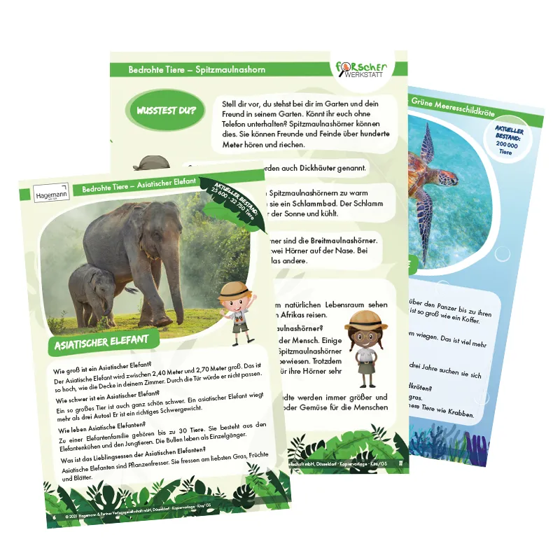 Spieltasche: Rettet bedrohte Tiere