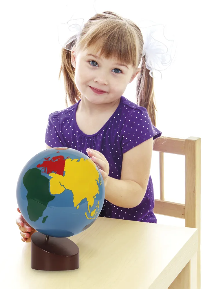 TimeTEX Globus Erdteile "Montessori Premium"