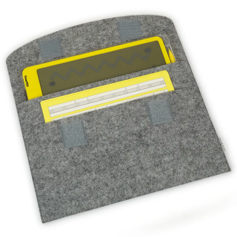 TimeTEX Tablet-Hülle aus Filz mit Einstecktasche, 30x20 cm