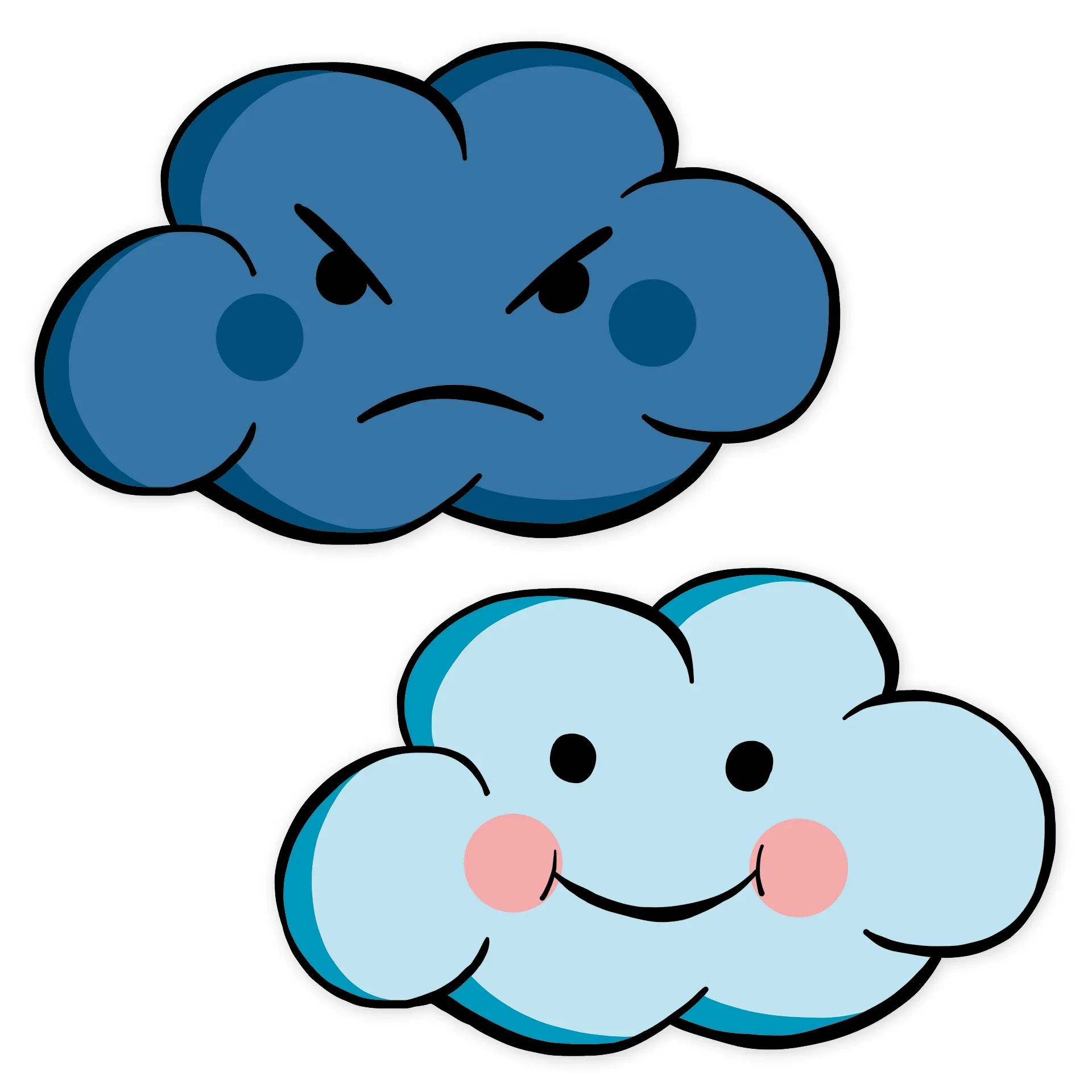 Set Wetter-Fensterfolien A3, 6-tlg., statisch