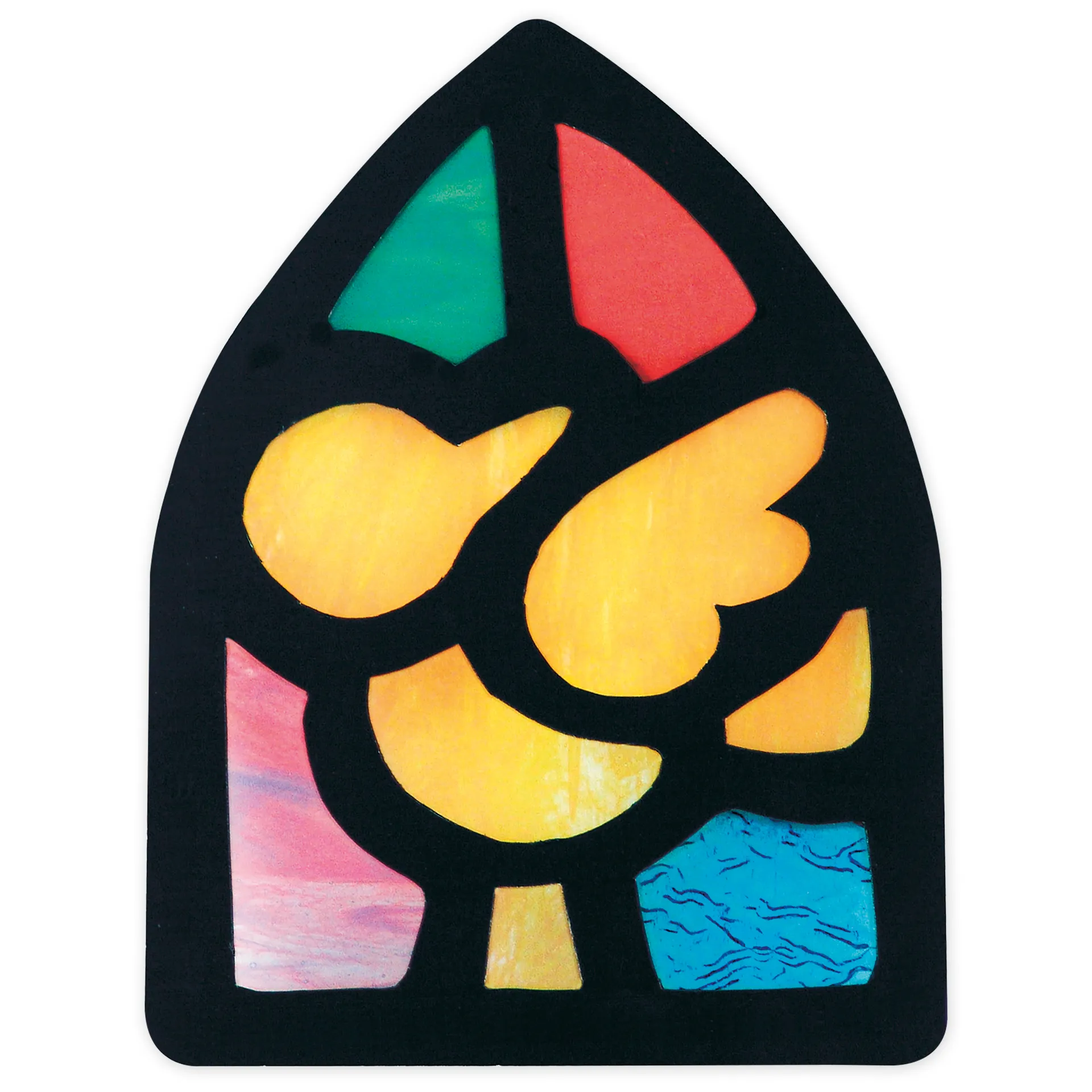 Transparentpapier "Buntglas", 13,5x21 cm, 24 Blatt