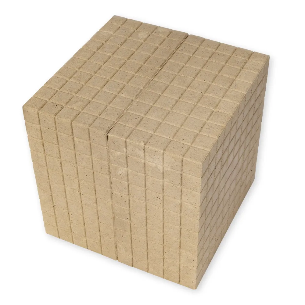 Dienes Dezimalrechen-Tausender-Würfel, naturfarben, Satz 1 Stück