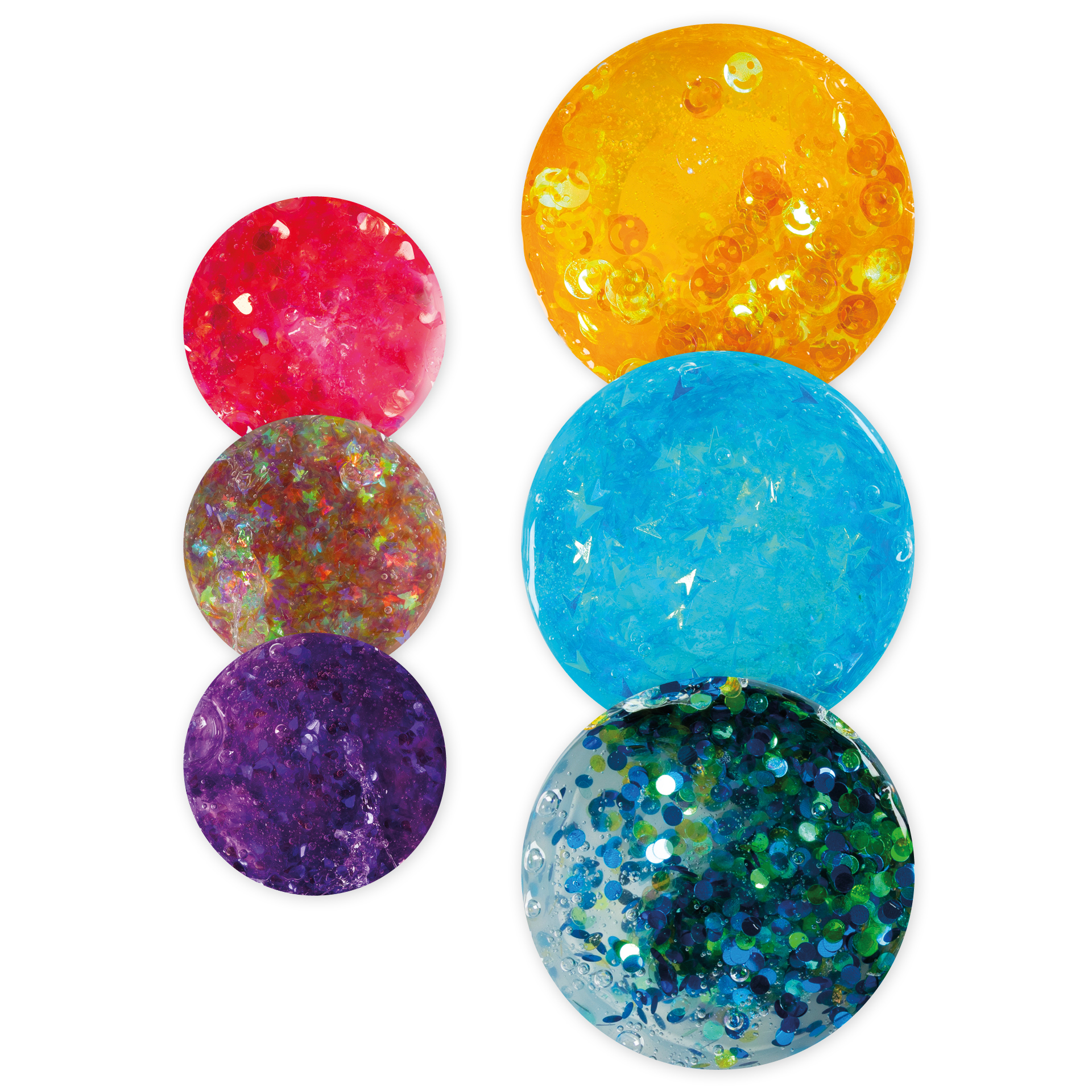Sequin Clay Modelliermasse, 3x 60 g
