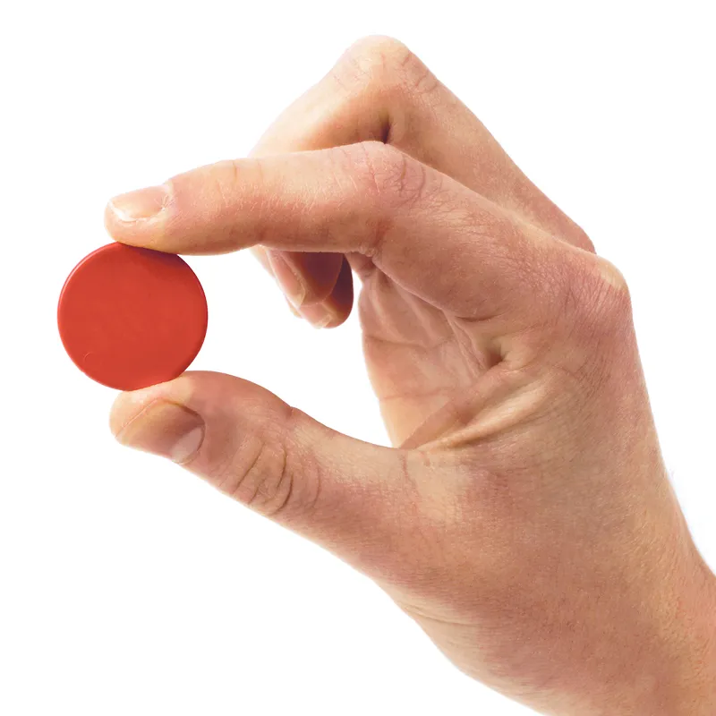 Plättchen aus Re-Plastic, vollfarbig, 100 Stück