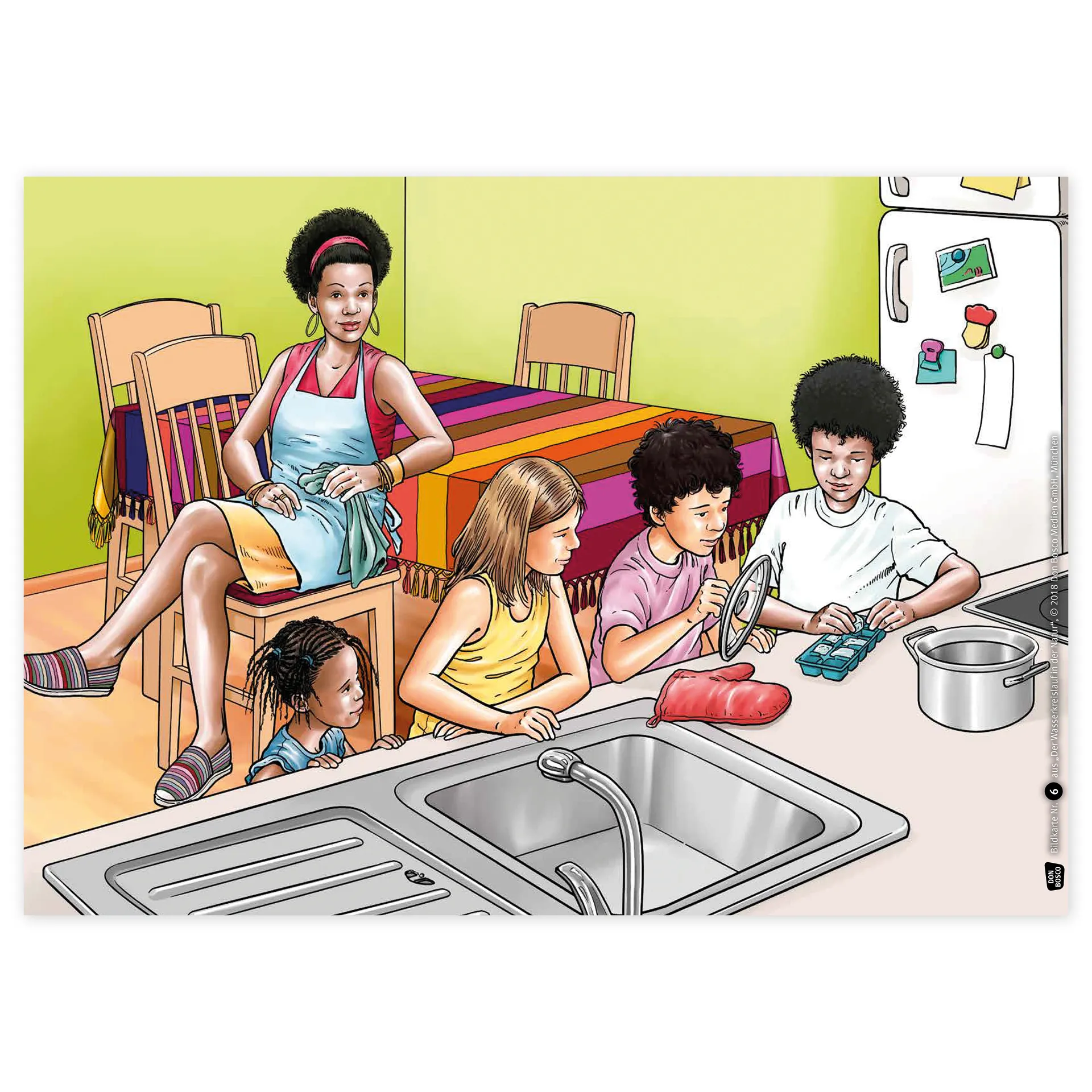 Bildergeschichten-Karten "Der Wasserkreislauf in der Natur", 12-tlg.